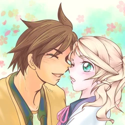 [Chika Suimyaku (Yukitsubaki)] Across the wall (Kiss Kiss Kiss!!2) (Tales of Zestiria) [Digital]