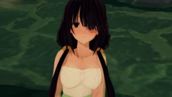 Resting on the hot springs