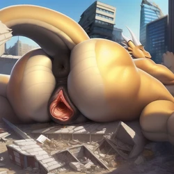 Giantess Mayhem - AI Generated