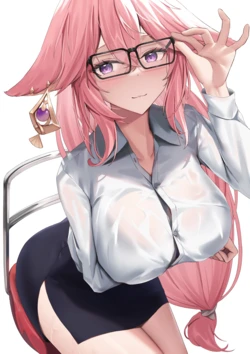 [Skai_kun] Yae Miko Office (Genshin Impact)