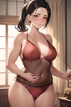 Curvy Nightie Lingerie (AI Generated)