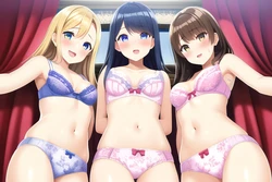 Three Girls in Lingerie (AI Generated)