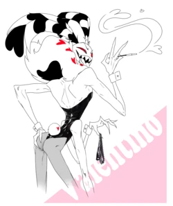 [CPRKaaroo] Hazbin Hotel StaticMoth (Vox x Valentino) Image Set