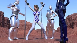 [Tsumayoji] blue ultrawoman captured