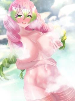 [聖水BAR] 甘露寺さんの入浴♡ (鬼滅の刃)