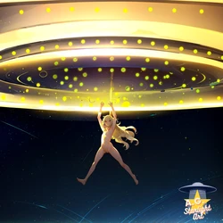 Alice gets a tentacle alien abduction [AI Generated]