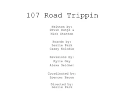 Hailey's On It Storyboard 107 Road Trippin'