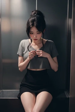 AIBEAUTIFUL274 - Inside Elevator (Textless) [AI GENERATED]