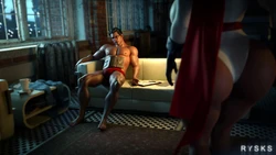 [Rysketches] Power Girl decides to pay a visit to Clarks apartment (Superman)