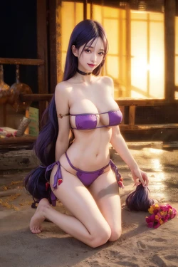 minamoto no raikou- eyepatch bikini2 [AI Generated]