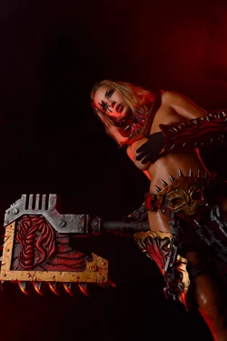 Oladushek11 -- Warhammer40k -- Khorne Cultist erocosplay