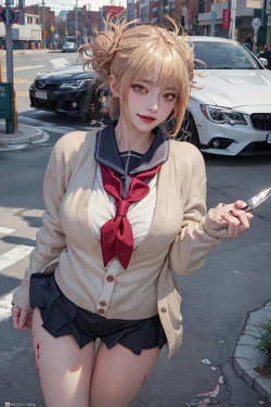 AIWAIFU69 - Toga Himiko - My hero Academia (Textless) [AI Generated]