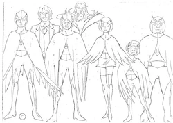 Gatchaman model sheets