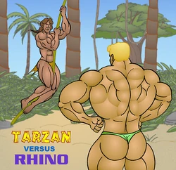[Cacencst] Tarzan vs Rhino (Tarzan)