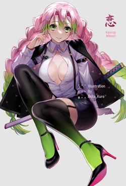 MITSURI KANROJI(Demon Slayer: Kimetsu no Yaiba) [PIXIV] {AI GENERATED}
