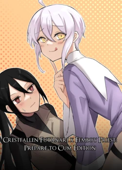 [Boukensha X no Sakaba  (Boukensha C)] Maou Toubatsu Shippai Heroine Gisei Normal End de Utsu ni Natta Koutensei Futanari Kenshi to Otokonoko Shinkan no Hanashi | Crestfallen Futanari x Femboy Priest: Prepare to Cum Edition [English]