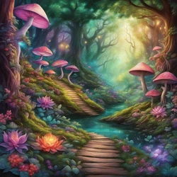 Middle Earth Forest, Ai Generated.