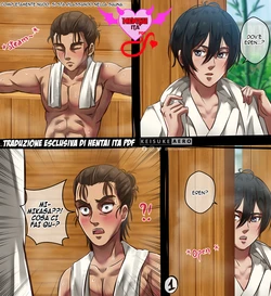 Mikasa x Eren Nella Sauna [Keisuke Aero] (AOT, Attack on Titan) Italian