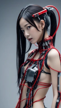 Red wire girl [AI Generated]