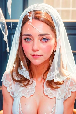 Porn Princess, Kinky Kate Middleton, Cum Splashed, Ai Generated,