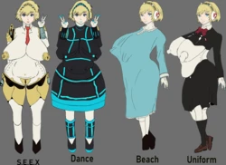Wankofool's Persona girls sketches.