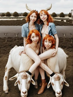 AI Ginger daughters of the Goat Farmer (Textless) [AI Generated]