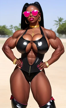 AI generated Female Muslce
