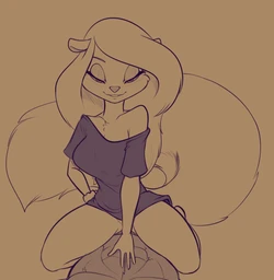 Minerva Mink By Unknown Artist Backup