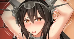 [Youtsuu 2-gou] Ushiro kara Gattsuri Tsukarete Ahecchau Nagato-san (Kantai Collection -KanColle-)