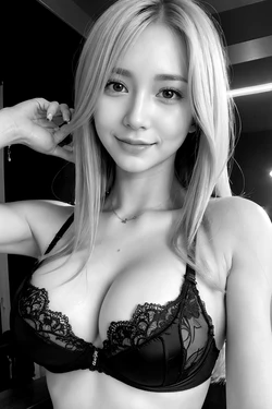 AI Generated Black&White Beauty Collection 71
