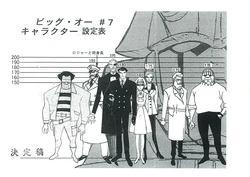 [SUNRISE] Big O Ep. 7 Character Settei Hyou