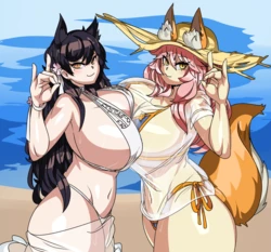 [CaptainKirb] Atago & Tamamo-no-Mae (Azur Lane, Fate/Grand Order)