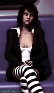 [Deadbolt Returns] Possessed Heather Public Subway Lewd Acts (Sextape in Hell)