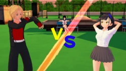 [てんりゅう] アンケートマッチ1 レイvsソラ！痴漢男子を懲罰せよ