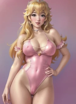 AI Princess Peach (Textless) [AI Generated]