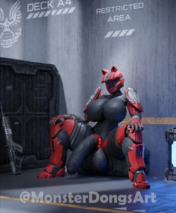 [Monster Dongs Art] Alone in a Deck (Halo)
