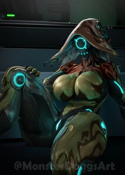 [Monster Dongs Art] Ivara Doing an Experiment (Warframe)