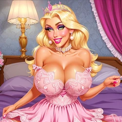 AI Barbie Bimbo Princess (Textless) [AI Generated]