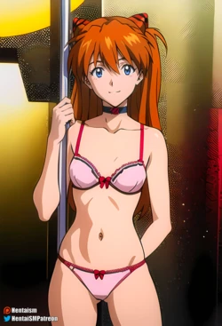Asuka Shikinami is a stripper [AI Generated]