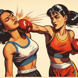 [SublimeCreative101] women boxing (AI generated)