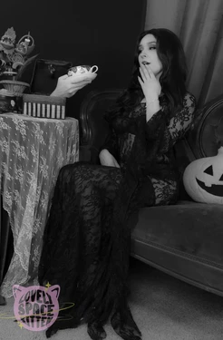 Lovely Space Kitten - Morticia Addams