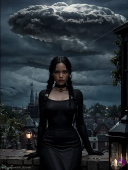 AI Jenna Ortega #Addams Family Wednesday [AI Generated]