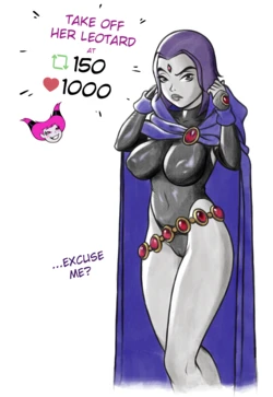 [Forked Tail] Raven's stripgame (Teen Titans)