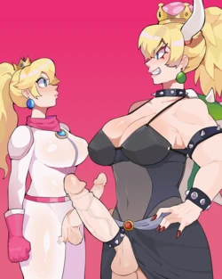 [Differland] Bowsette and Peach (Super Mario Brothers)