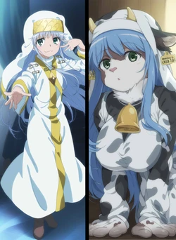 茵蒂克丝乳牛化【AI Generated】(Toaru Majutsu no Index)