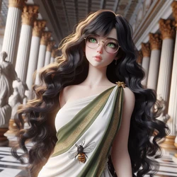 Greek Taylor Hebert-Worm/Parahumans (Ai Generated)