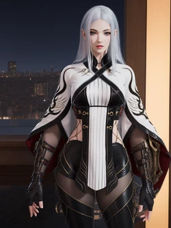 [AI Generated] 20240205 很有精神的森下下士 永劫无间 季莹莹 无常白服