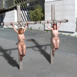 HLT1W - Scarlet Witch and Black Widow Crucified