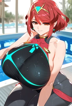 Lucyla803 - Pyra & Mythra x BWC (Patreon) (AI generated)