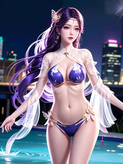 [AI Generated] 20230812 很有精神的森下下士 云曦 泳装